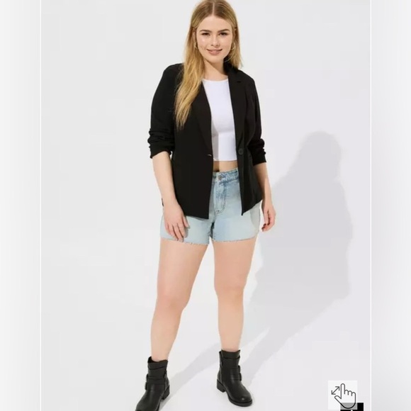 torrid Jackets & Blazers - Torrid Blazer women’s 3X Structure Chelsea Studio Luxe Ponte Minimalist Career